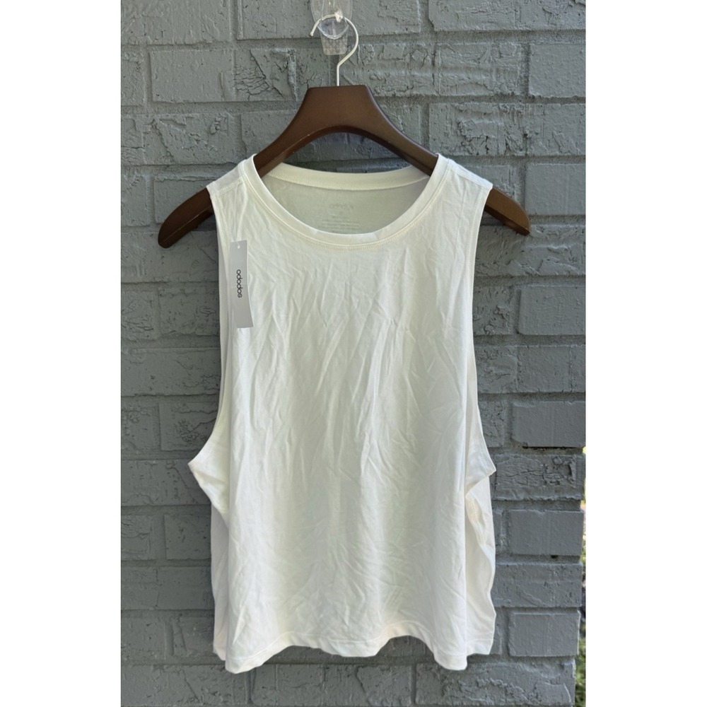 Ododos White Tank Top Women's Size M Loose Relaxed Fit NWT